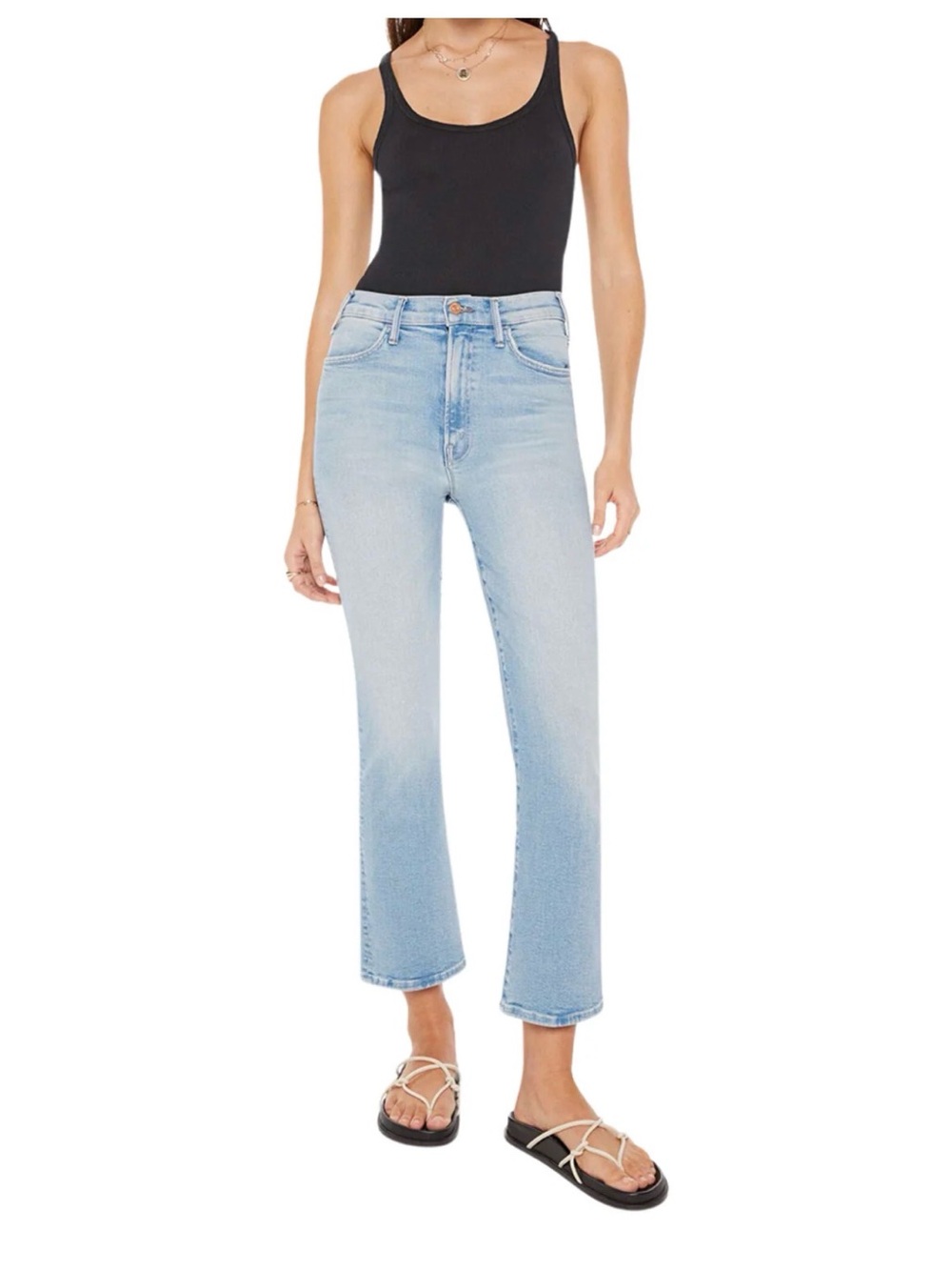 MOTHER The Hustler Ankle in California Cruiser High-Rise Ankle Jeans Size 29